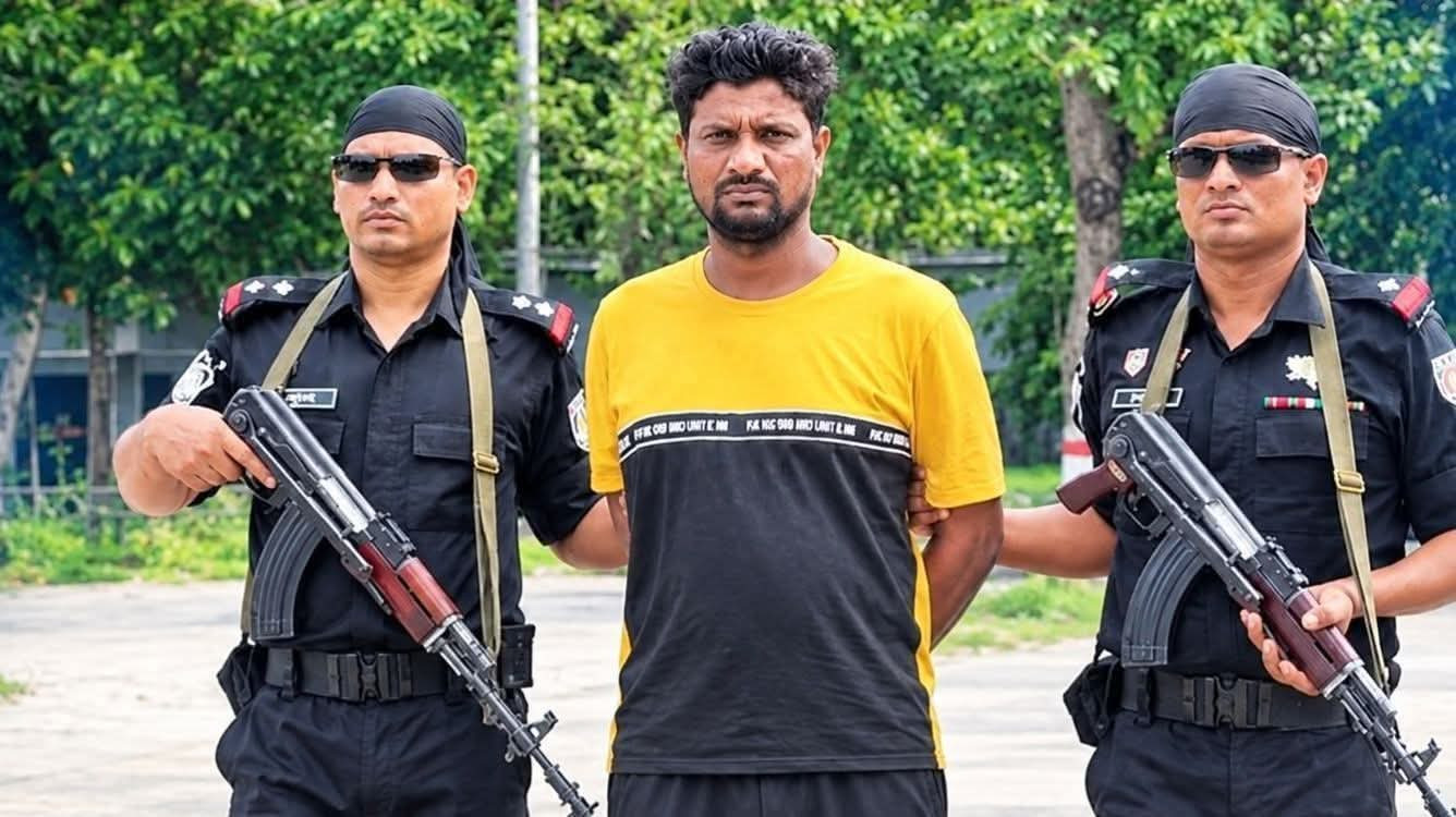 খুলনার শীর্ষ সন্ত্রাসী ‘শ্যুটার আরমান’ বোয়ালমারীতে গ্রেপ্তার