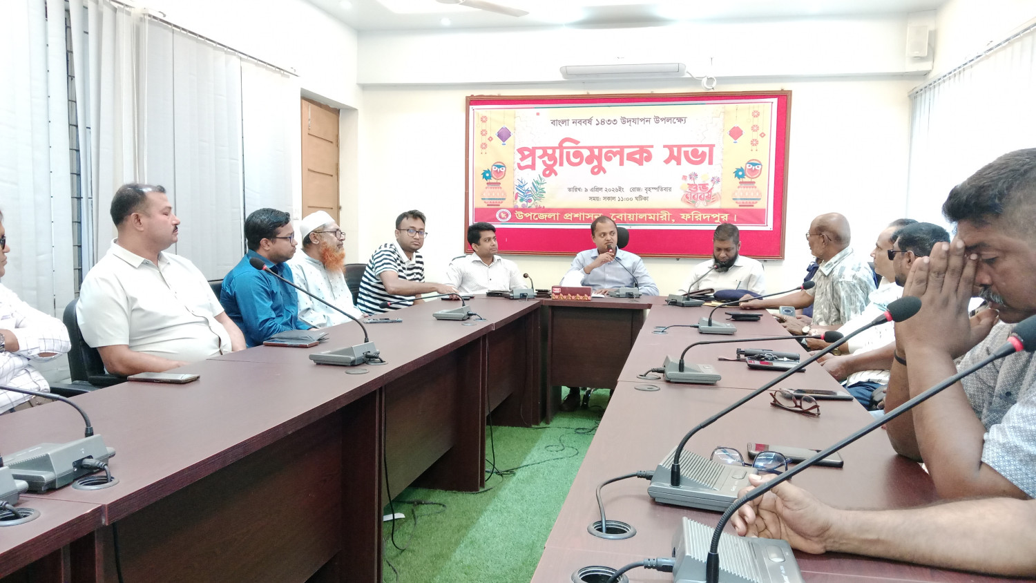 বোয়ালমারীতে বৈশাখী শোভাযাত্রায় ফিরছে হারানো ঐতিহ্যের ছোঁয়া